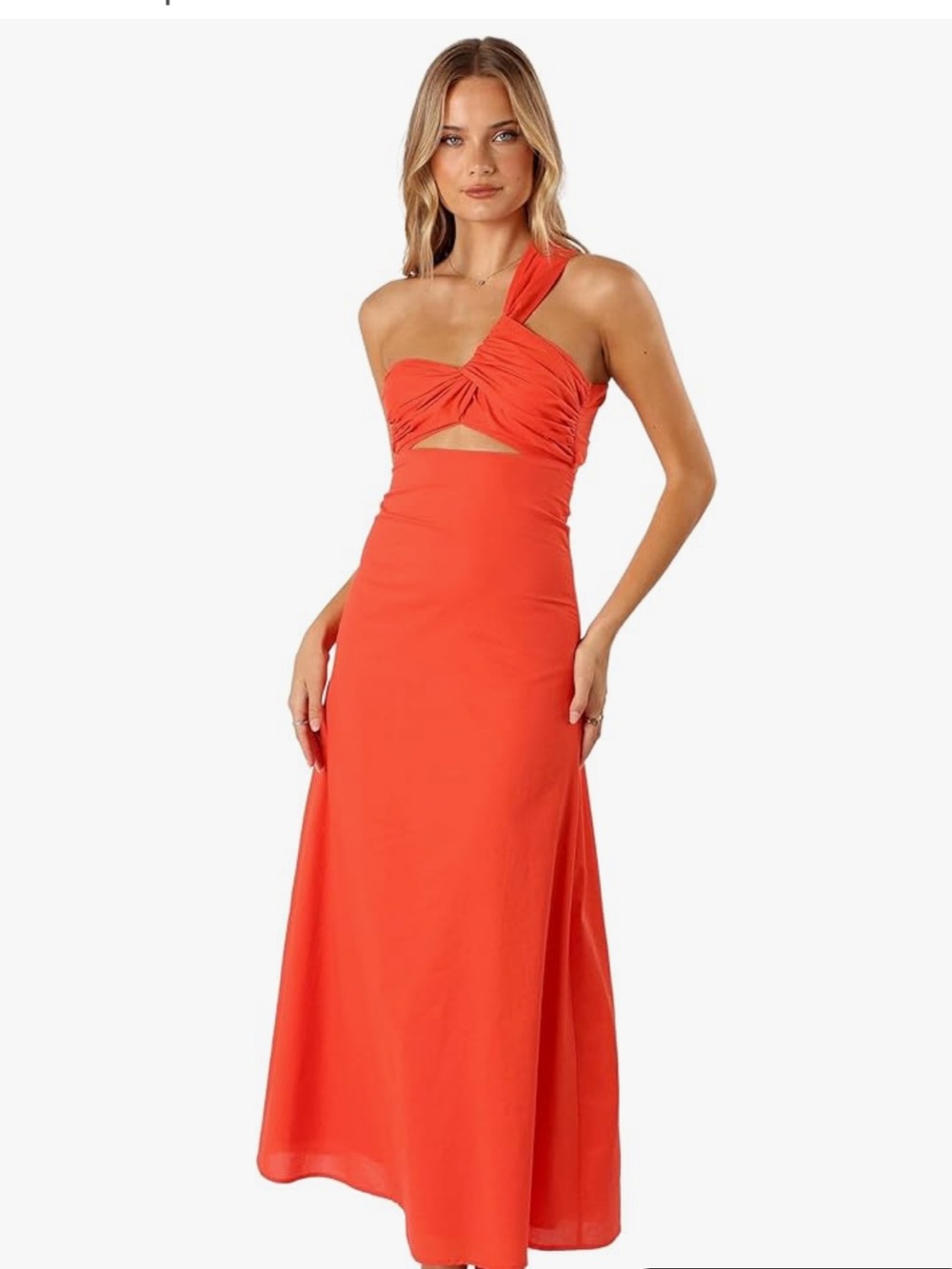 Petal & Pup Luna One Shoulder Maxi Dress
